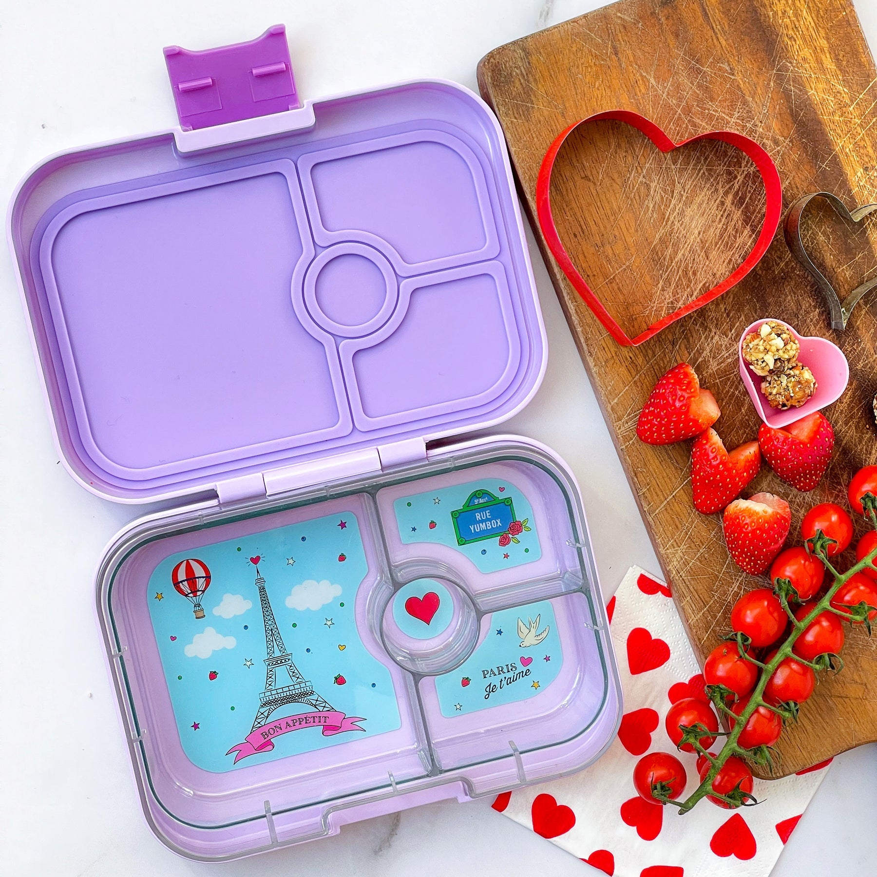 Yumbox Panino 4 Compartment Paris Lunch Box - Lulu Purple - Laadlee