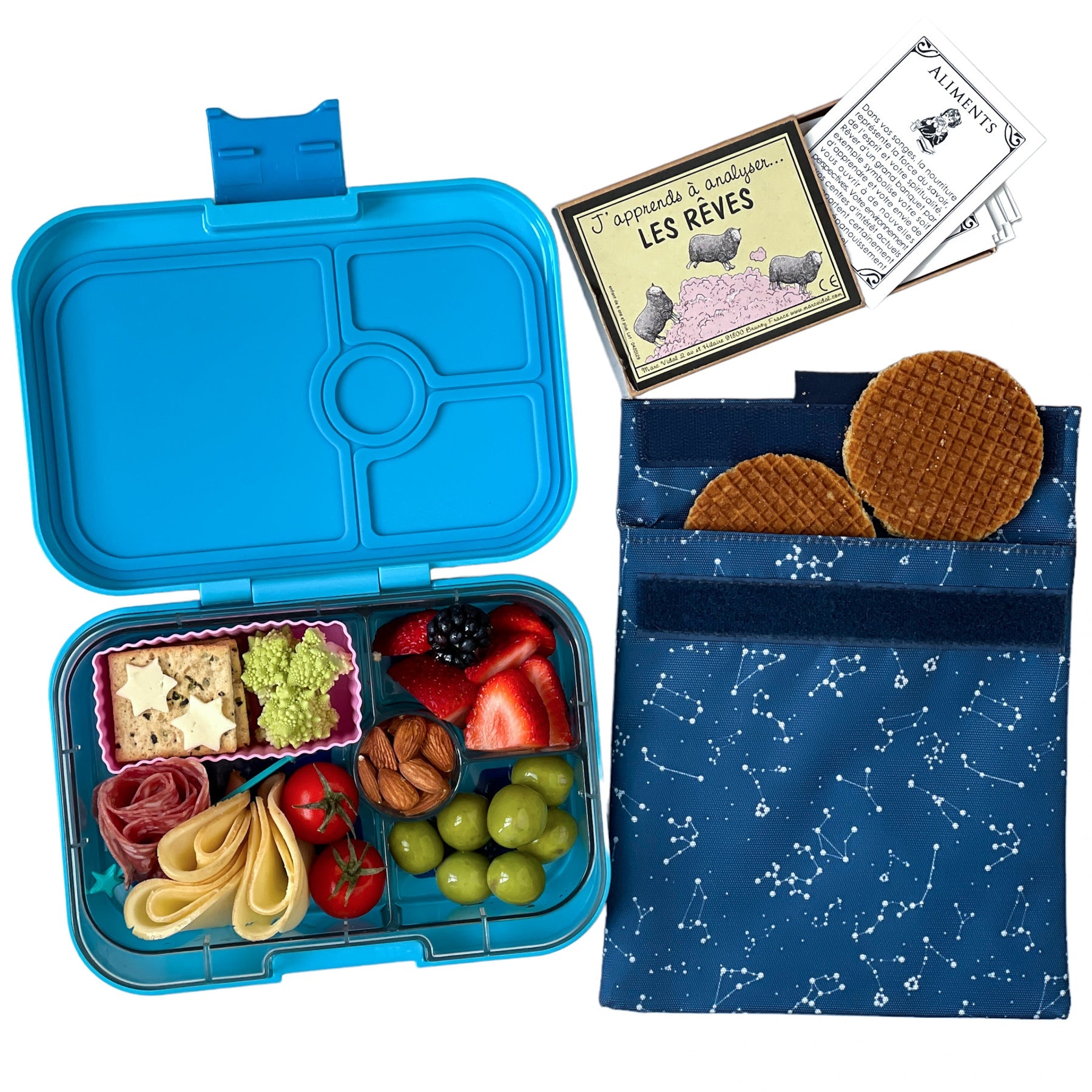Yumbox Panino 4 Compartment Zodiac Lunch Box - Luna Aqua - Laadlee