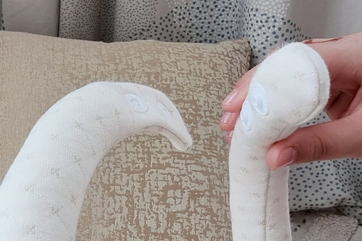 MyBebe - The Baby Self-Feeding Cushion - Little Whales - Laadlee