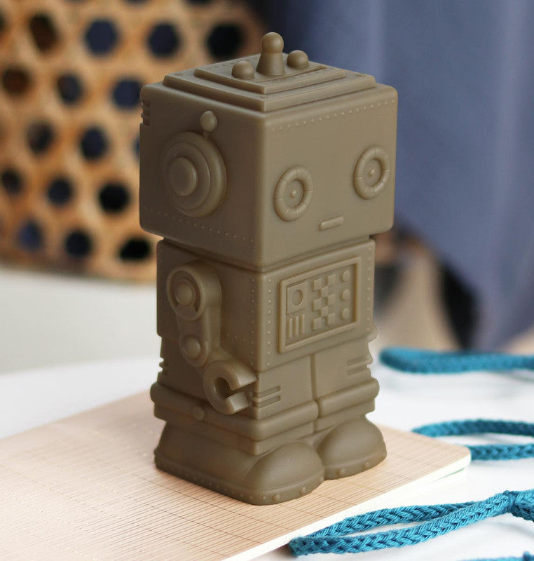 A Little Lovely Company Money Box - Robot Ash Brown - Laadlee