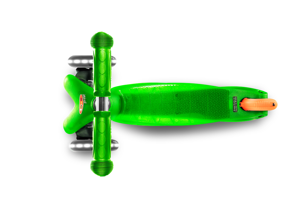 Micro Mini Classic Scooter with LED Wheels - Green - Laadlee