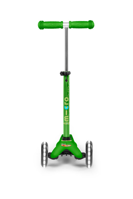 Micro Mini Deluxe Scooter with LED Wheels - Green - Laadlee