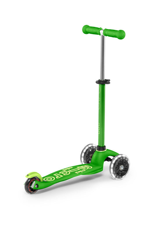 Micro Mini Deluxe Scooter with LED Wheels - Green - Laadlee