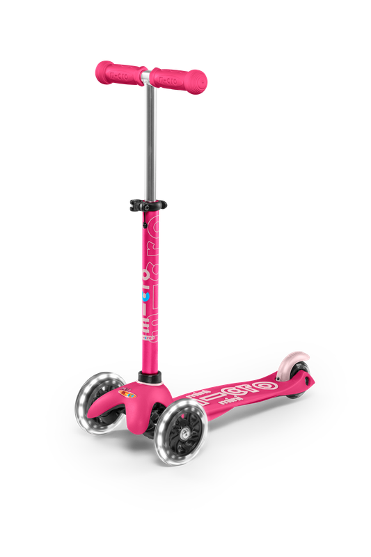 Micro Mini Deluxe Scooter with LED Wheels - Pink - Laadlee