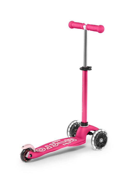 Micro Mini Deluxe Scooter with LED Wheels - Pink - Laadlee