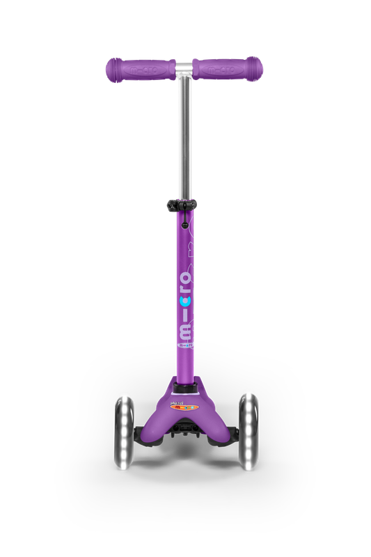 Micro Mini Deluxe Scooter with LED Wheels - Purple - Laadlee