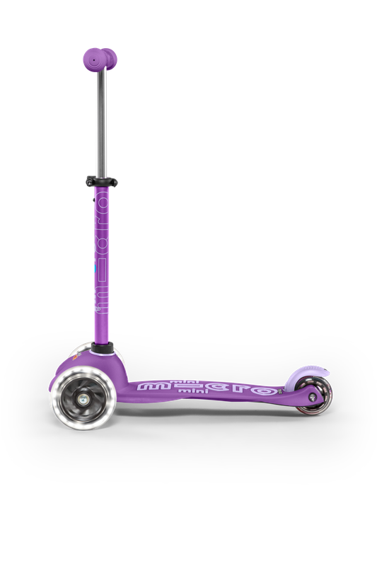 Micro Mini Deluxe Scooter with LED Wheels - Purple - Laadlee