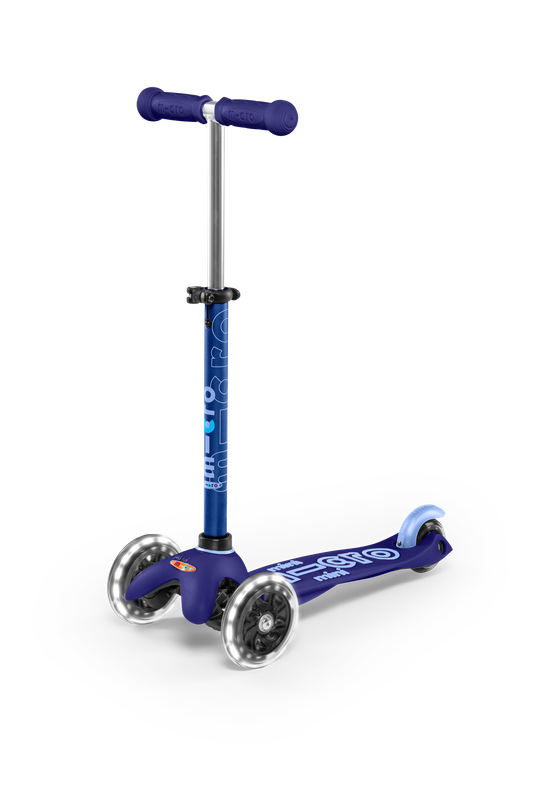 Micro Mini Deluxe Scooter with LED Wheels - Blue - Laadlee