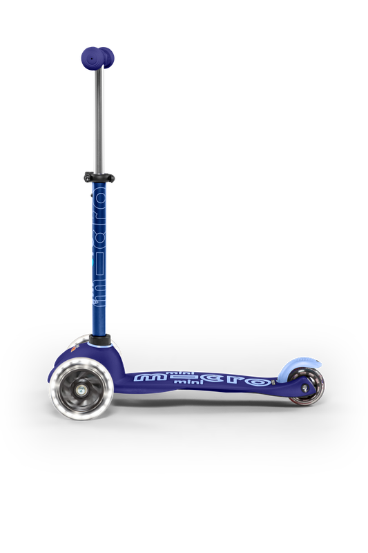 Micro Mini Deluxe Scooter with LED Wheels - Blue - Laadlee