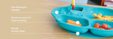 Marcus & Marcus - Silicone Yummy Dips Suction Divided Plate - Ollie - Laadlee