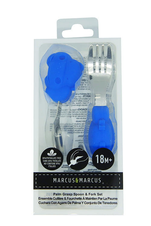 Marcus & Marcus - Palm Grasp Spoon & Fork Set- Lucas - Laadlee