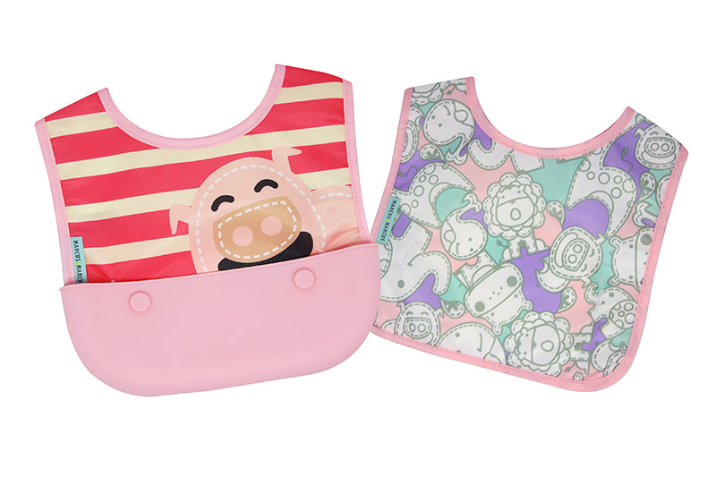 Marcus & Marcus - Travel Bib with Cutlery Pouch - Laadlee