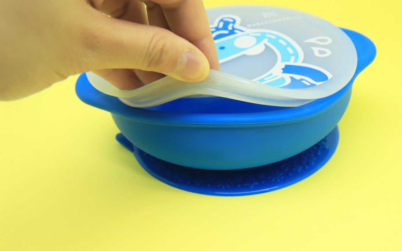 Marcus & Marcus - Suction Bowl with Lid - Lucas - Laadlee