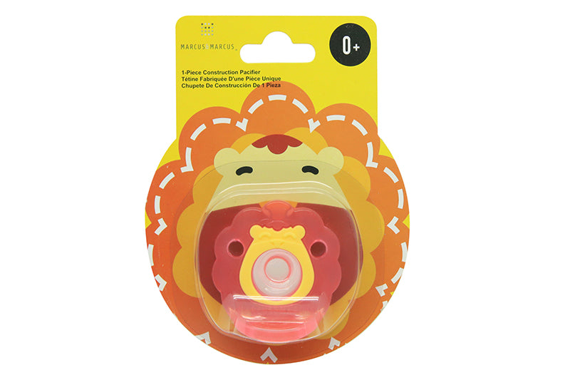 Marcus & Marcus - Construction Pacifier 1pc - Marcus - Pink - Laadlee