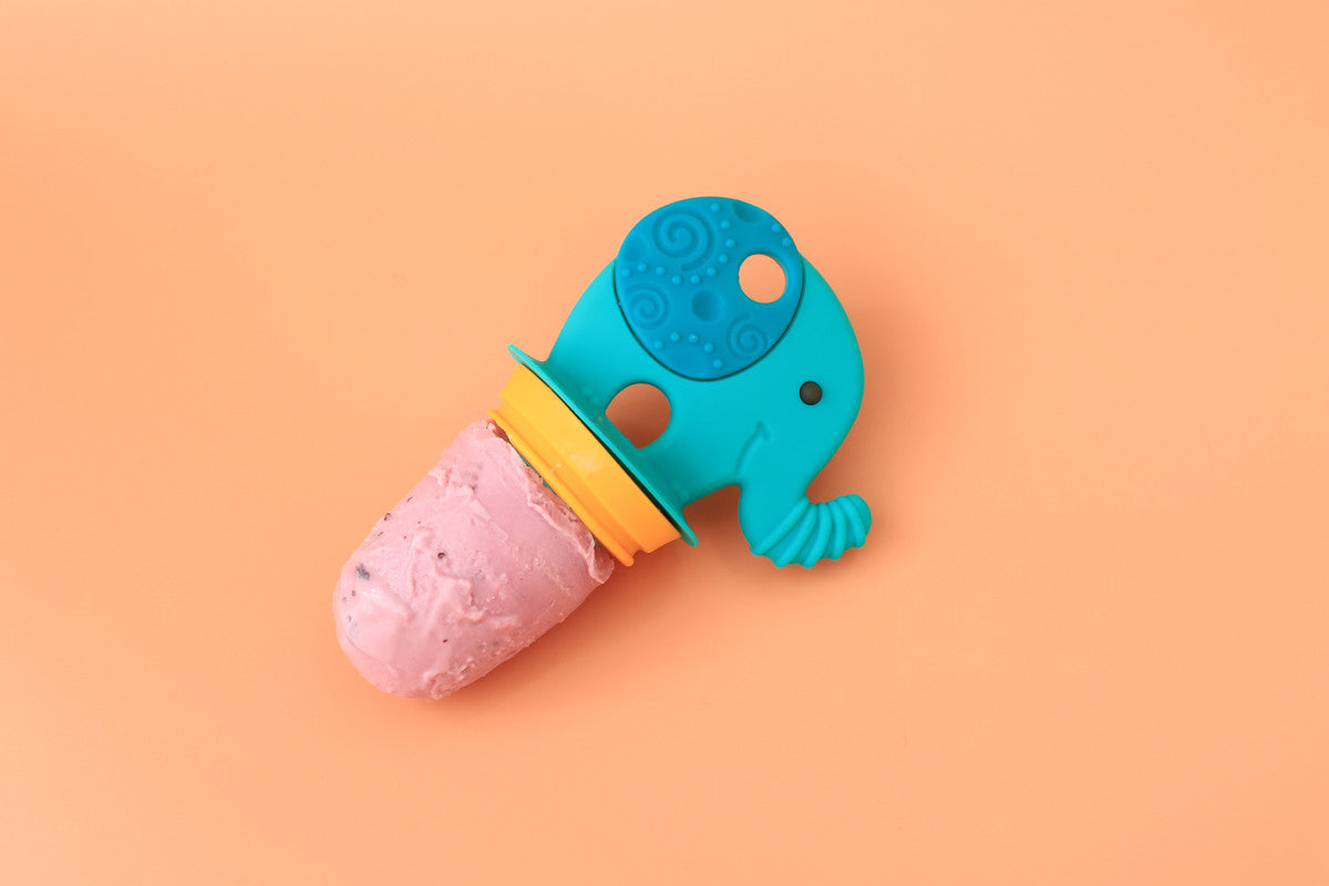 Marcus & Marcus - Silicone Fresh Food Feeder and Popsicle Set - Ollie - Laadlee