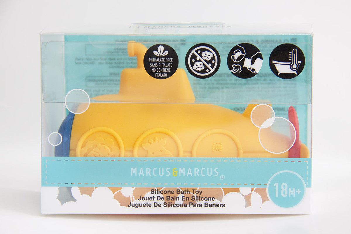 Marcus & Marcus - Silicone Colour Changing Bath Toy - Submarine Squirt - Laadlee