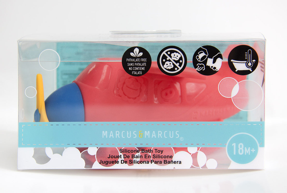 Marcus & Marcus - Silicone Colour Changing Bath Toy - Seaplane Squirt - Laadlee