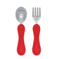 Marcus & Marcus - Silicone and Stainless Steel Easy Grip Spoon & Fork Set - Marcus - Laadlee