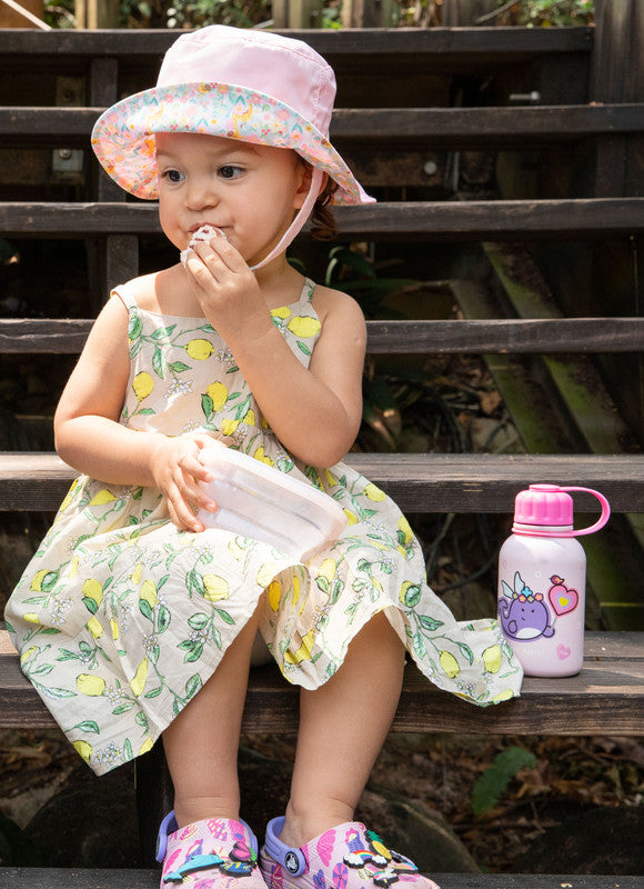 Marcus & Marcus - Stainless Steel Double Wall Vacuum Insulated Water Bottle - Rainbow - Pink - 350 ml - Laadlee