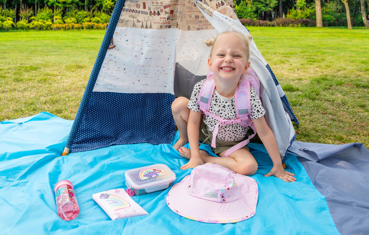 Marcus & Marcus - 2-In-1 Little Kid Backpack - Rainbow - 9.5 Inch - Laadlee