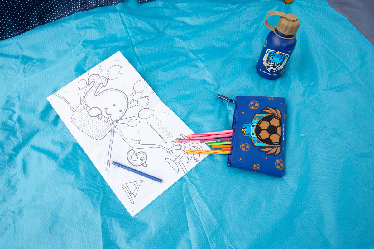 Marcus & Marcus - Silicone Pencil Case - Football - Laadlee