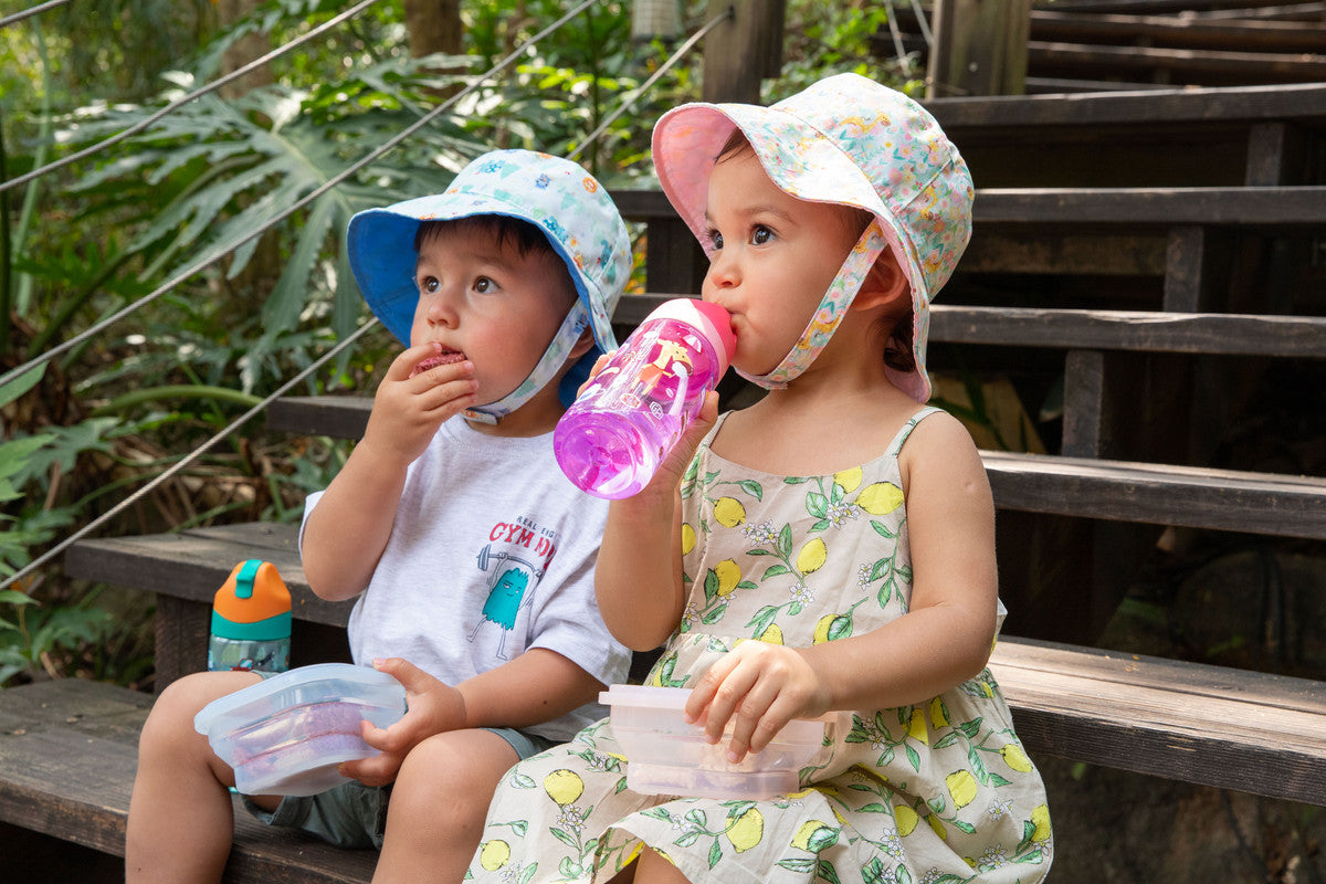 Marcus & Marcus - Germ Repel Tritan Straw Water Bottle - Little Fairy, 400ml - Pink - Laadlee