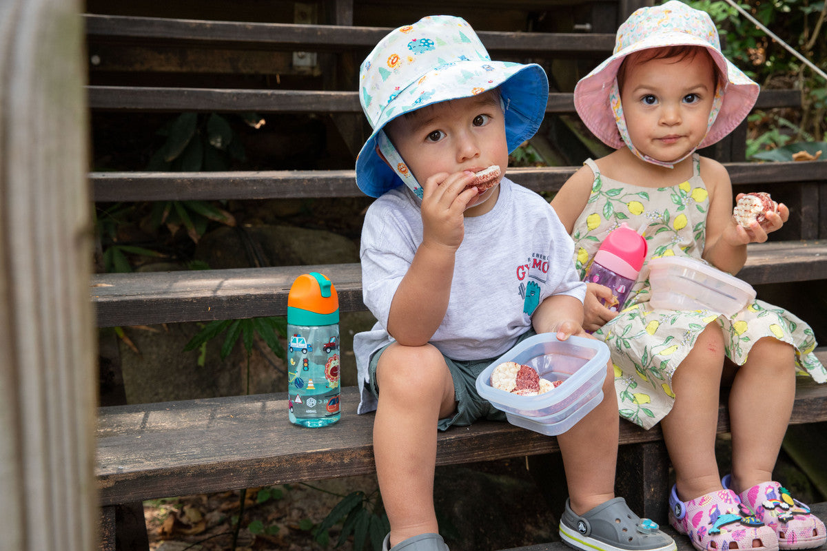 Marcus & Marcus - Germ Repel Tritan Straw Water Bottle - Transportation, 400ml - Green - Laadlee