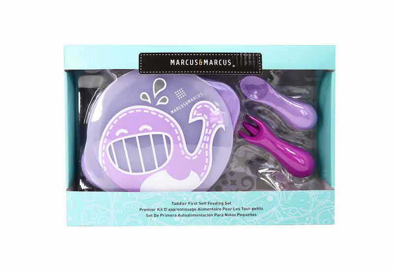 Marcus & Marcus - Silicone Toddler First Self Feeding Set - Willo - Laadlee