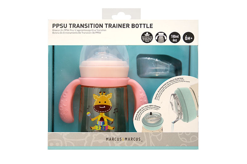 Marcus & Marcus - PPSU Transition Trainer Bottle 180ml - Lola - Laadlee