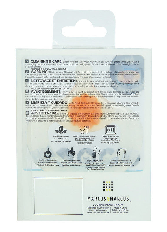 Marcus & Marcus - Silicone Baby Teething Toothbrush - Lucas - Laadlee