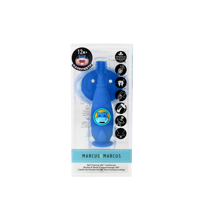 Marcus & Marcus - Silicone Self Training 360 Degree Toothbrush - Lucas - Laadlee