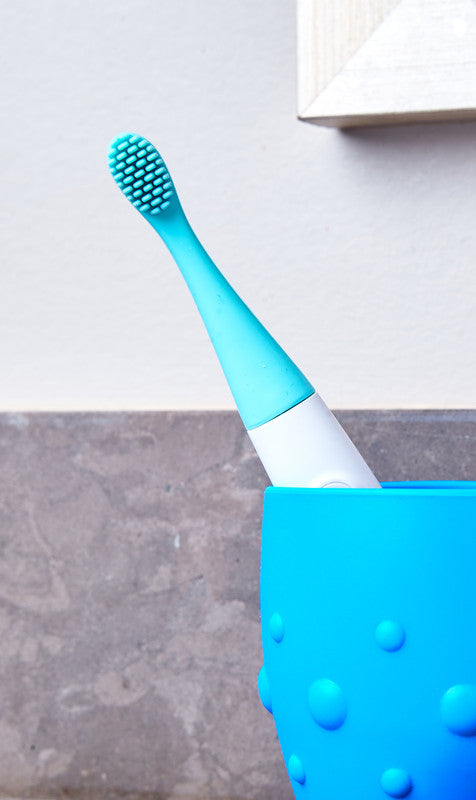 Marcus & Marcus - Sonic Silicone Kids Toothbrush - Pink - Laadlee