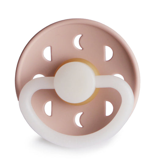 Frigg Moon Phase Silicone Baby Pacifier 6M-18M, 1Pack, Blush Night - Size 2 - Laadlee
