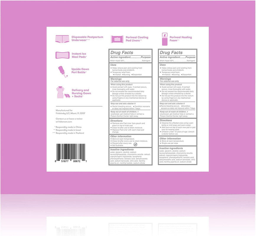 Frida Mom - Hospital Kit For Labor, Delivery, & Postpartum Recovery - Laadlee