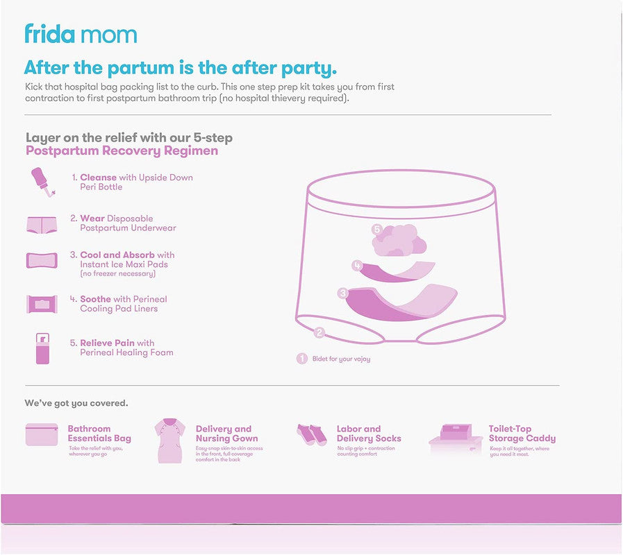 Frida Mom - Hospital Kit For Labor, Delivery, & Postpartum Recovery - Laadlee