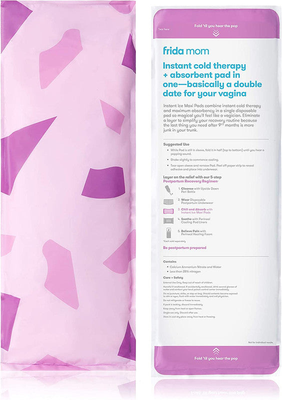 Frida Mom - 2-in-1 Postpartum Absorbent Perineal Ice Maxi Pads - 8 pcs - Laadlee
