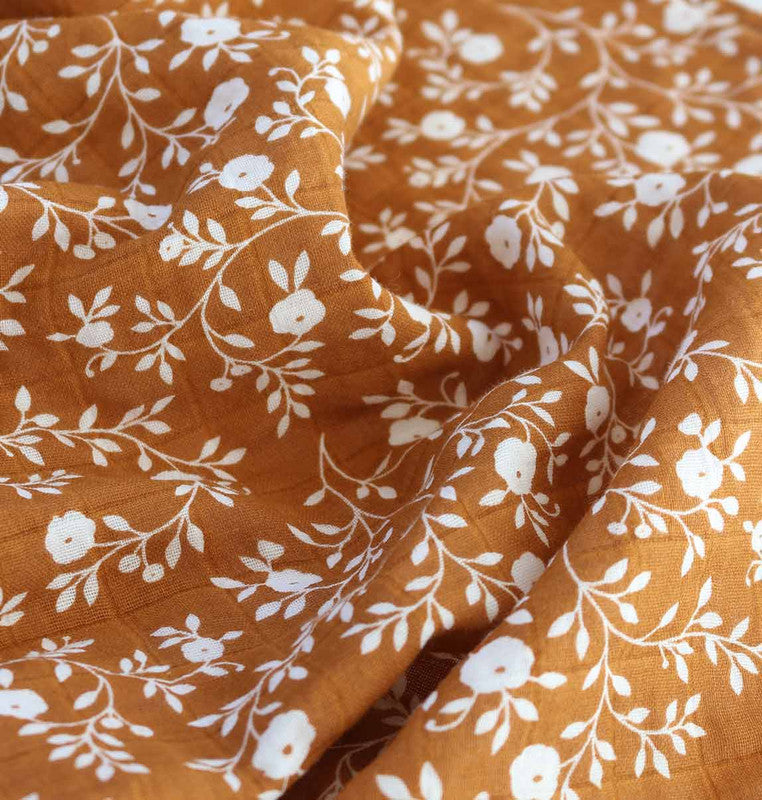 A Little Lovely Company Muslin Cloth XL - Blossom - Caramel - Laadlee