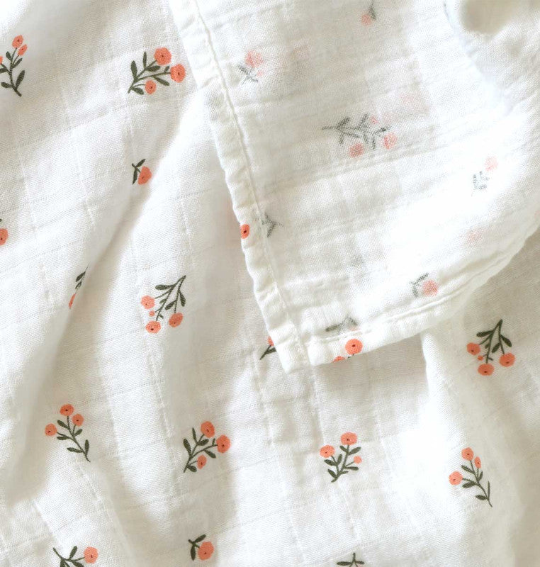 A Little Lovely Company Muslin Cloth Set of 2 - Little Flowers - Laadlee