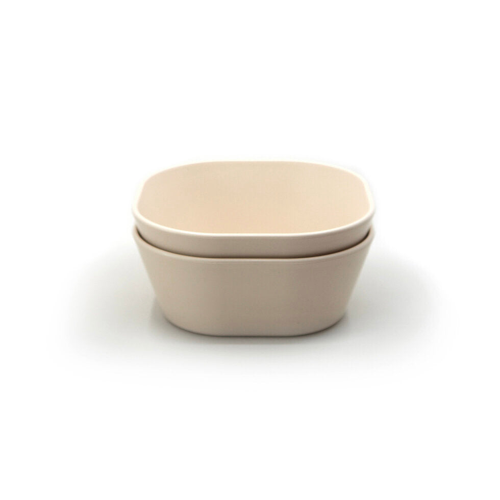 Mushie Dinner Bowl Square Ivory - Laadlee