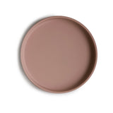 Mushie Classic Silicone Suction Plate Cloudy Mauve - Laadlee