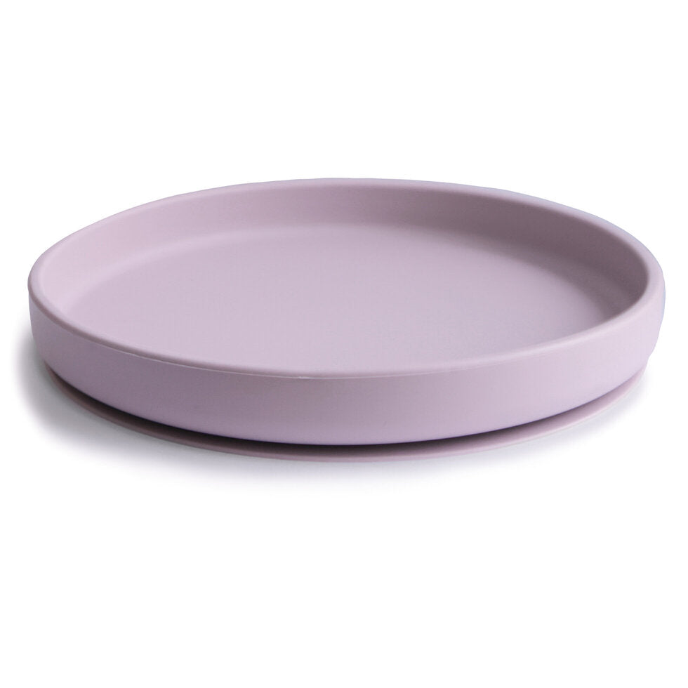 Mushie Classic Silicone Suction Plate Soft Lilac - Laadlee