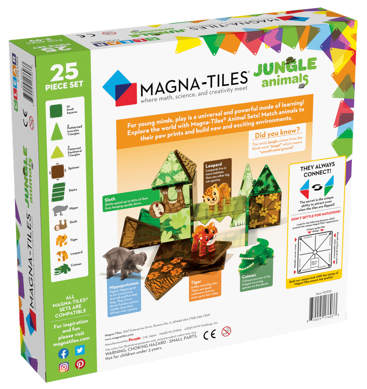 Magna-Tiles Jungle Animals 25 Pcs. - Laadlee