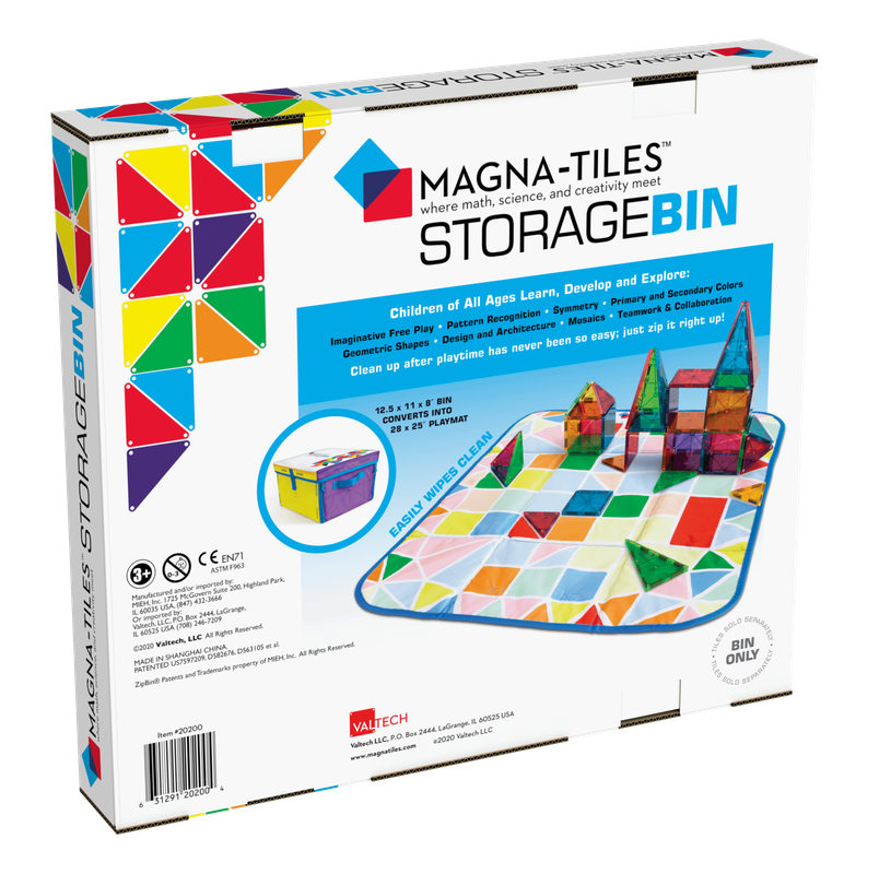 Magna-Tiles Storage Bin & Interactive Play-Mat - Laadlee