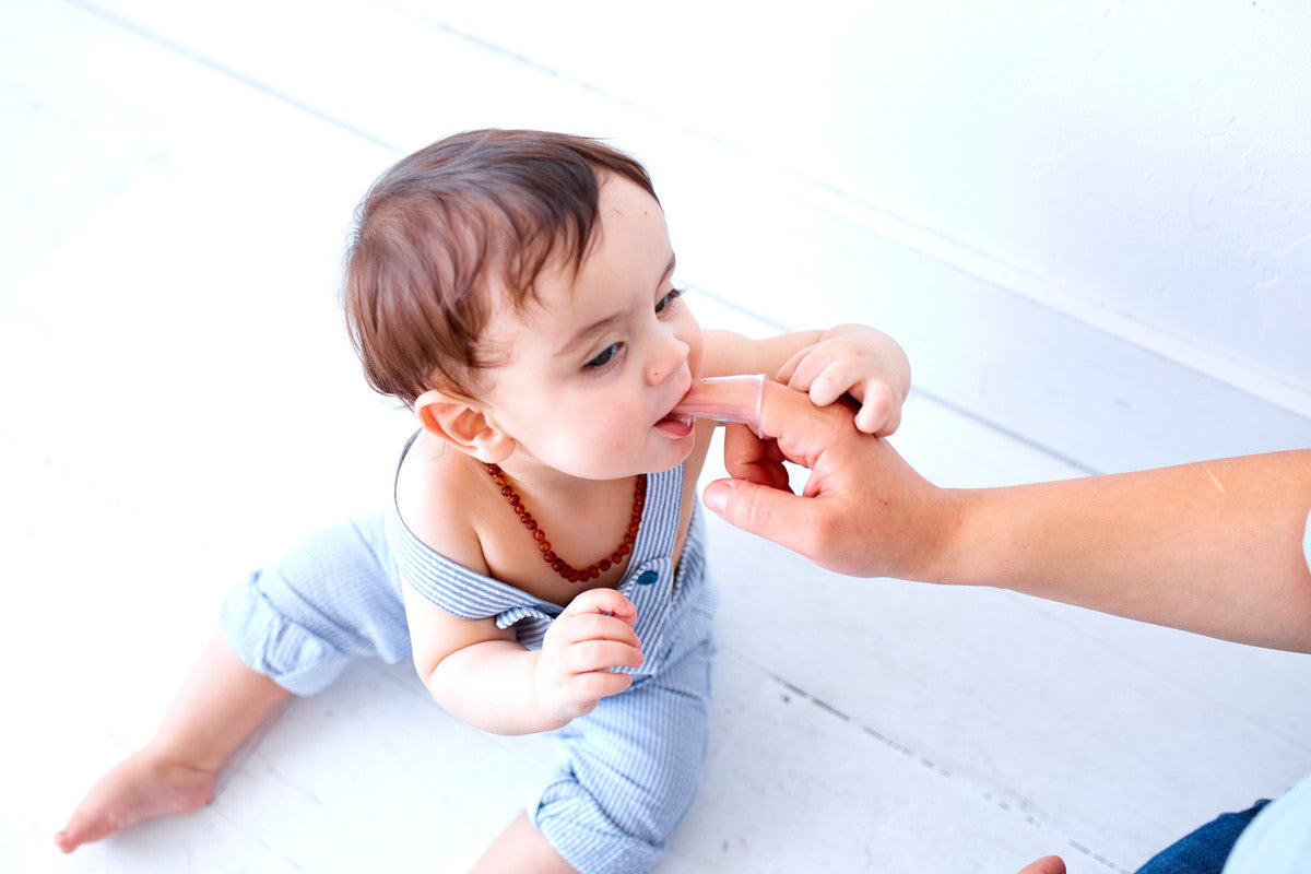 Marcus & Marcus - Finger Toothbrush and Gum Massager Set with Storage Case - Laadlee