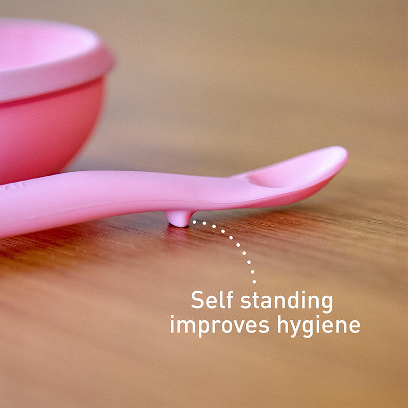 Marcus & Marcus - Masher Spoon & Bowl Set- Pink - Laadlee