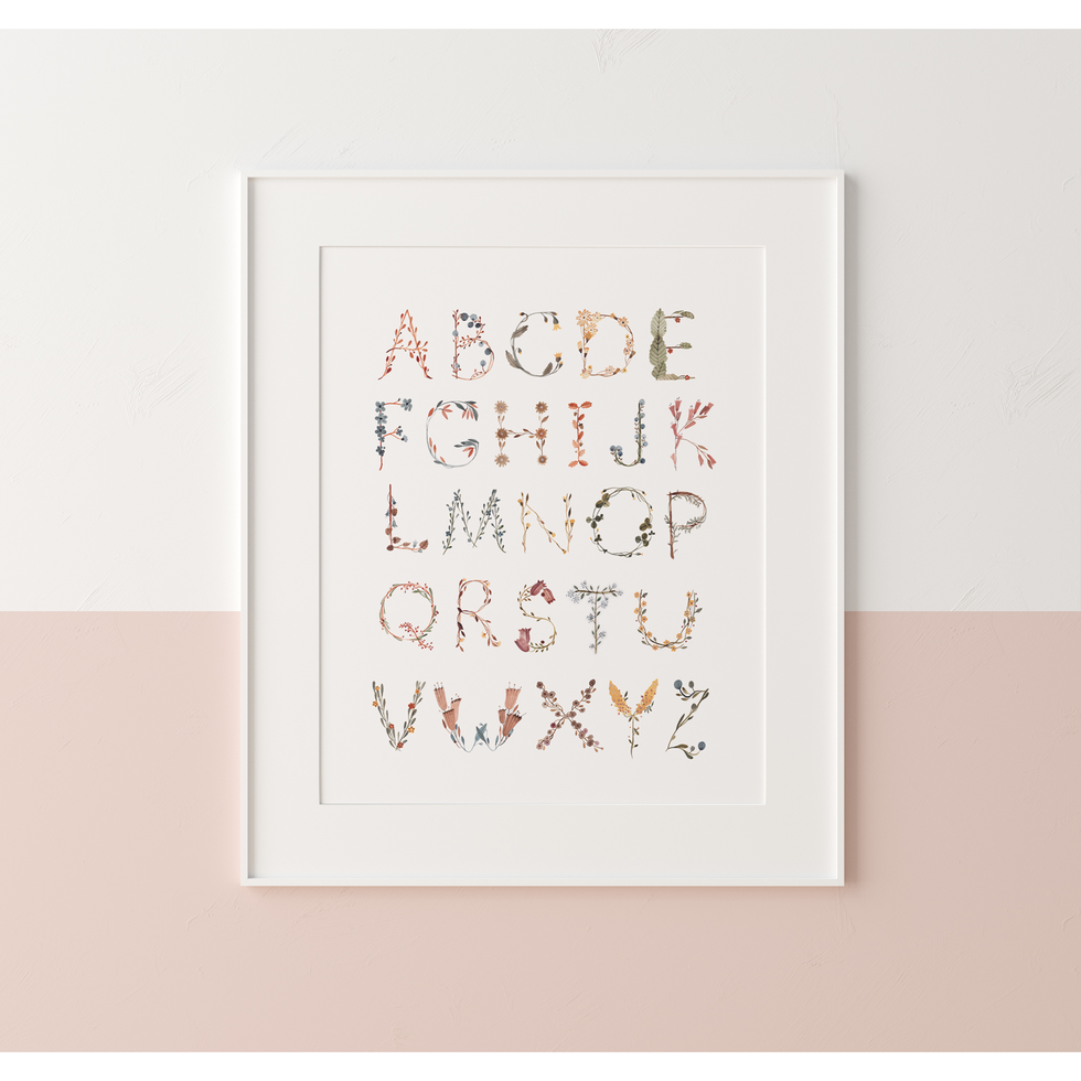 Mushie Poster Medium Alphabet International - Laadlee