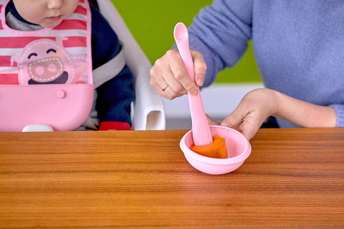 Marcus & Marcus - Masher Spoon & Bowl Set- Pink - Laadlee