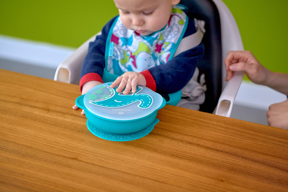 Marcus & Marcus - Suction Bowl with Lid - Ollie - Laadlee