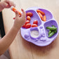 Marcus & Marcus - Silicone Yummy Dips Suction Divided Plate - Willo - Laadlee