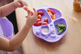 Marcus & Marcus - Silicone Yummy Dips Suction Divided Plate - Willo - Laadlee